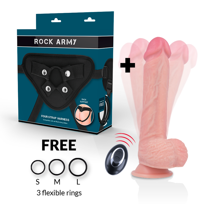 ROCKARMY - ARCOTE + VIBRADOR DE SILICONE LÍQUIDO PREMIUM APACHE CONTROLE REMOTO 20.5 CM -O- 4.62 CM - Image 2