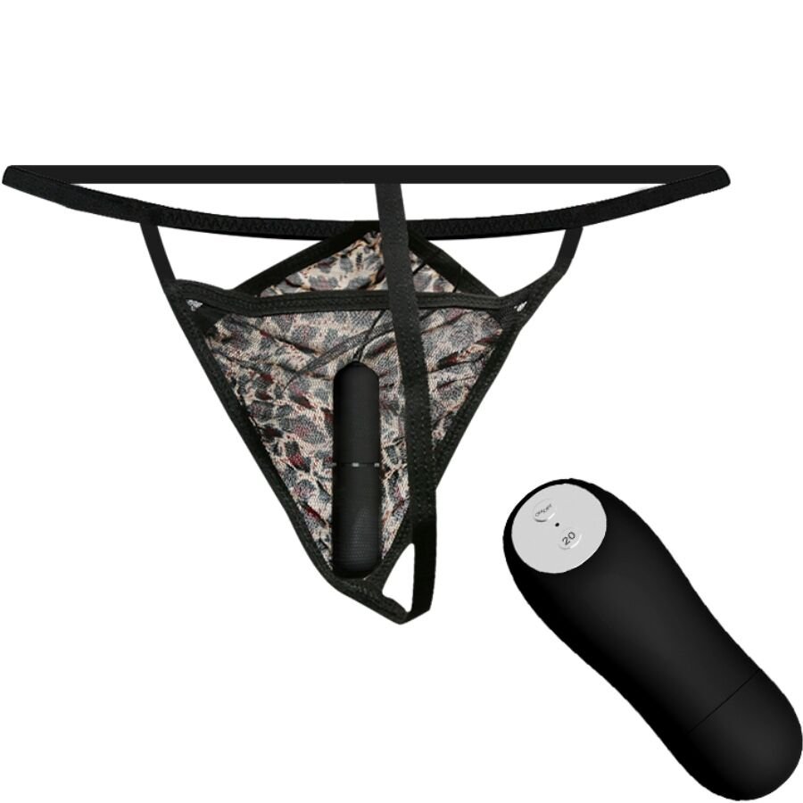 BAILE - CALCINHA FIO DENTAL COM VIBRADOR BALA E CONTROLE REMOTO PRETA - Image 3