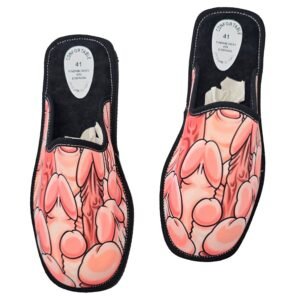 DIABLO PICANTE - SAPATOS EM FORMATO DE PÊNIS TAMANHO GRANDE 42-43-44
