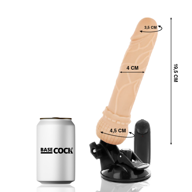 BASECOCK - VIBRADOR DE CONTROLE REMOTO NATURAL REALISTA BASECOCK 19,5 CM - Image 2