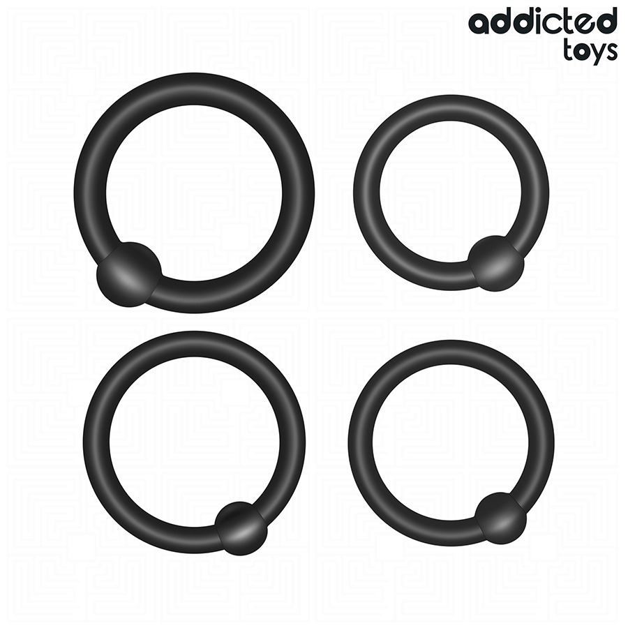 ADDICTED TOYS - CONJUNTO DE ANÉIS DE SILICONE DE PRESSÃO - Image 5