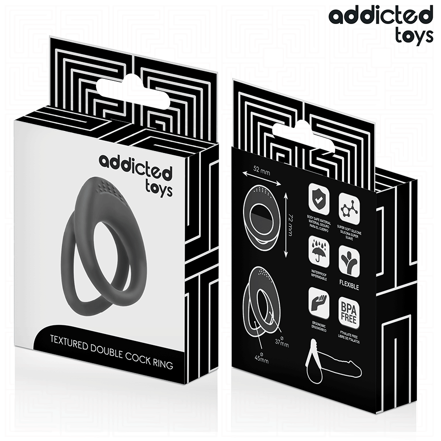 ADDICTED TOYS - ANEL DE PÊNIS COM DUPLA TEXTURA - Image 6