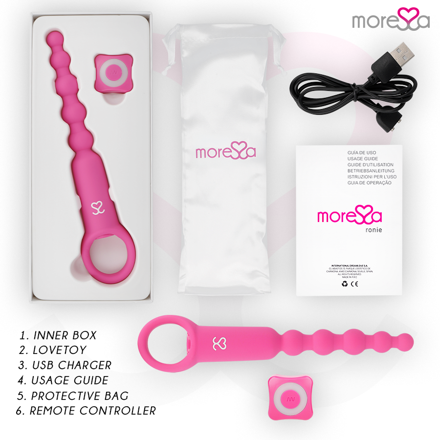 MORESSA - RONIE CONTROLE REMOTO PRAZER ANAL ROSA - Image 6