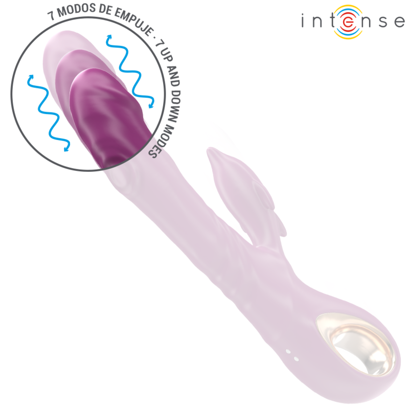 INTENSE - VIBRADOR MULTIFUNCIONAL HALLE COM LÍNGUA ESTIMULANTE DE GOLFINHOS ROXO - Image 4