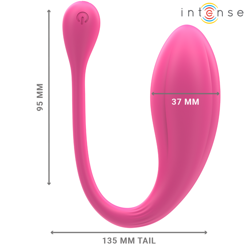 INTENSE - VIBRADOR JANICE U DUPLA ESTIMULAÇÃO 10 VIBRAÇÕES ROSA CONTROLE REMOTO - Image 6