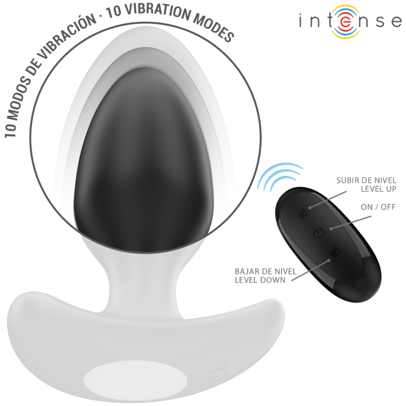 INTENSE - JOEY ANAL PLUG 10 VIBRAÇÕES PRETO CONTROLE REMOTO - Image 5