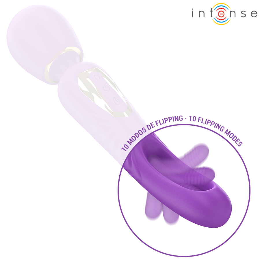 INTENSE - VARINHA VIBRATÓRIA CHRISTY COM LÍNGUA QUE GIRA - Image 6