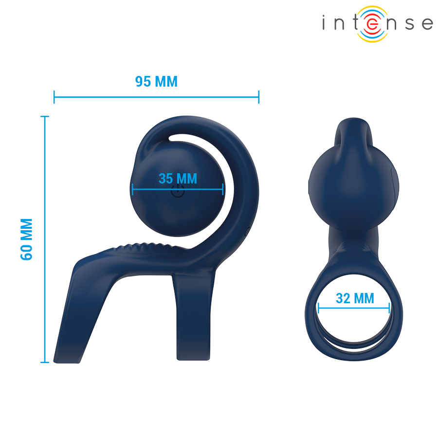 INTENSE - ANEL PENIANO TYSON COM BOLA VIBRATÓRIA Ø 3,2 CM - Image 6