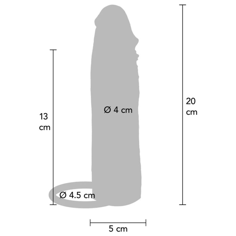 GET REAL - CAPA VIBRATÓRIA DE SILICONE PARA PELE HIDRATADA, CARAMELO, 20 CM - Image 4