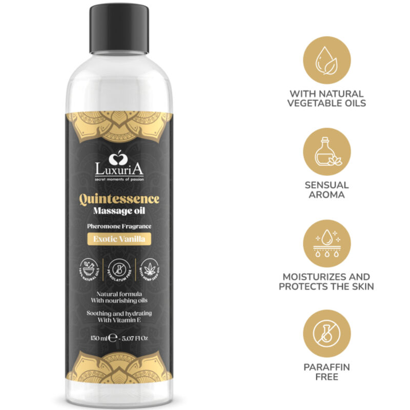 INTIMATELINE LUXURIA - ACEITE DE MASAJES VAINILLA EXOTIC 150 ML - Image 4