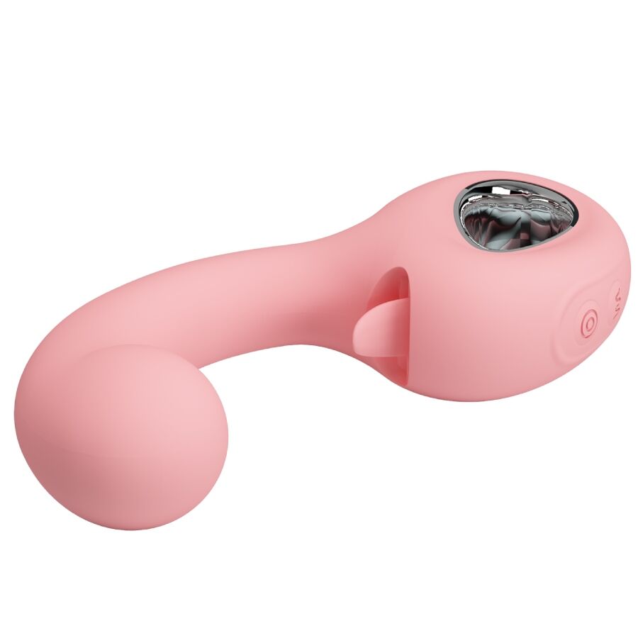 PRETTY LOVE - ERYNNYES VIBRADOR PONTO G + ESTIMULADOR DE CLITÓRIS 10 VIBRAÇÕES ROSA - Image 5