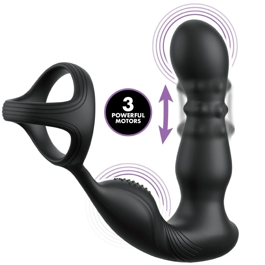 COLEÇÃO ANAL FANTASY ELITE - ANEL ANAL VIBRANTE E MASSAGEADOR COM CONTROLE REMOTO - Image 2