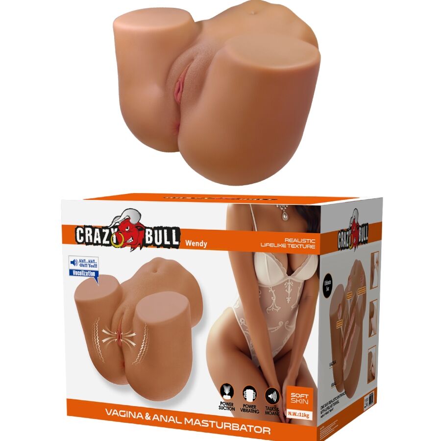 CRAZY BULL - WENDY VIBRADOR DE BUMBUM FEMININO REALISTA E SUCÇÃO COM SOM 11 KG - Image 2