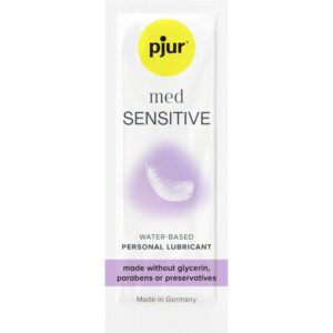 PJUR - MED SENSITIVE GLIDE LUBRIFICANTE BASE DE GUA 2 ML