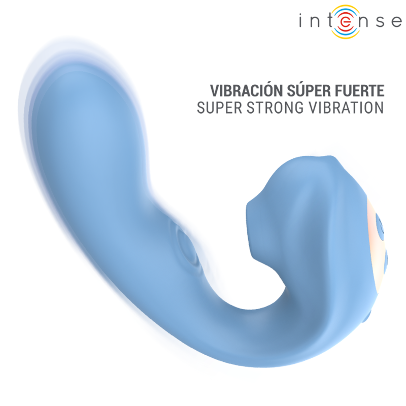 INTENSE - GINA - ESTIMULADOR CLITORIAL MULTIFUNCIONAL AZUL - Image 5