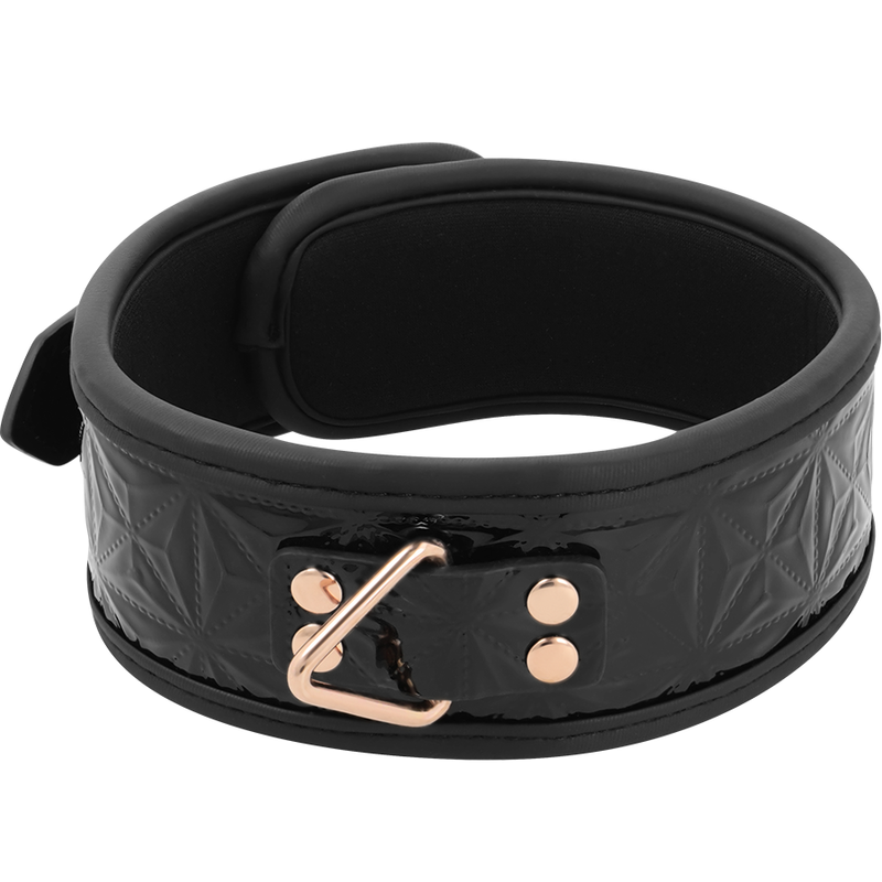 BEGME - BLACK EDITION PREMIUM VEGAN LEATHER COLLAR WITH NEOPRENE LINING - Image 3
