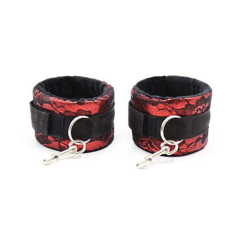 OHMAMA FETISH - VELVET HANDCUFFS WITH NYLON TAPE - Image 2