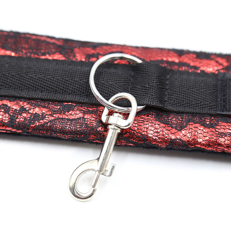 OHMAMA FETISH - VELVET HANDCUFFS WITH NYLON TAPE - Image 4