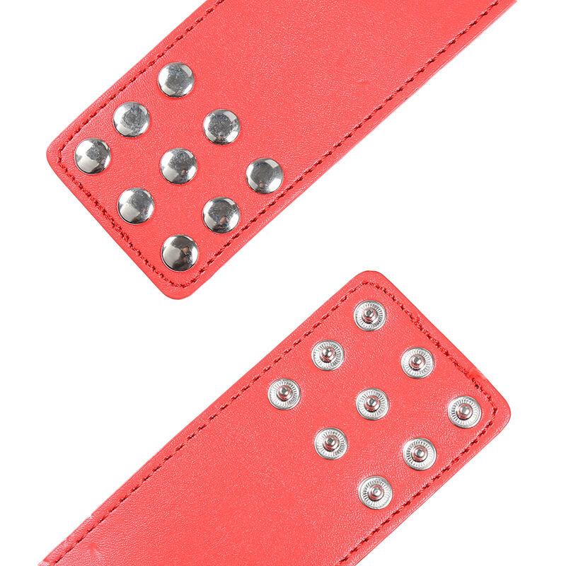 OHMAMA FETISH - RED HANDCUFFS WITH SNAP CLOSURE - Image 5