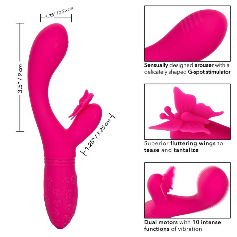 CALEXOTICS - BORBOLETA KISS FLUTTER ROSA - Image 3