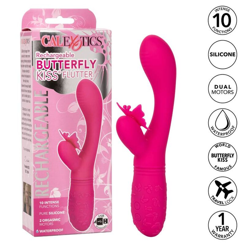 CALEXOTICS - BORBOLETA KISS FLUTTER ROSA - Image 2