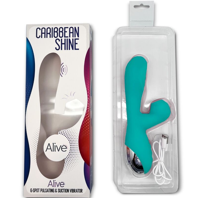 ALIVE - VIBRADOR CARIBBEAN SHINE E SUCÇÃO AZUL - Image 4