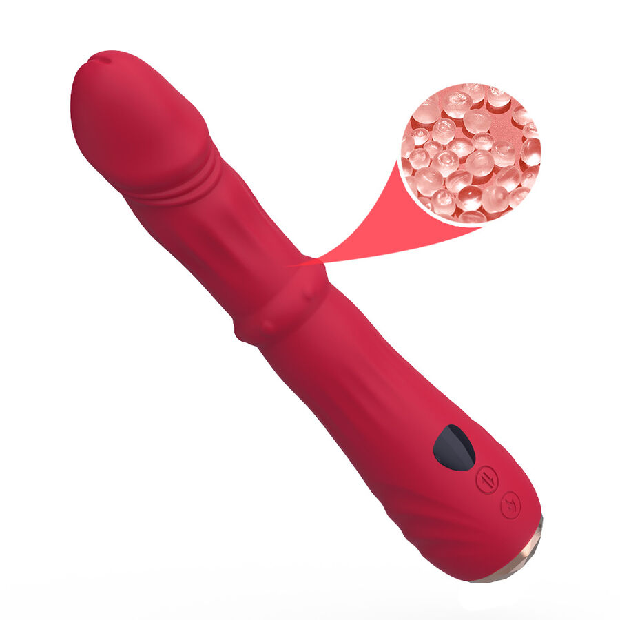 ARMONY - VIBRADOR ESTIMULADOR TERMO-AJUSTÁVEL POINT A DILDO VERMELHO - Image 6