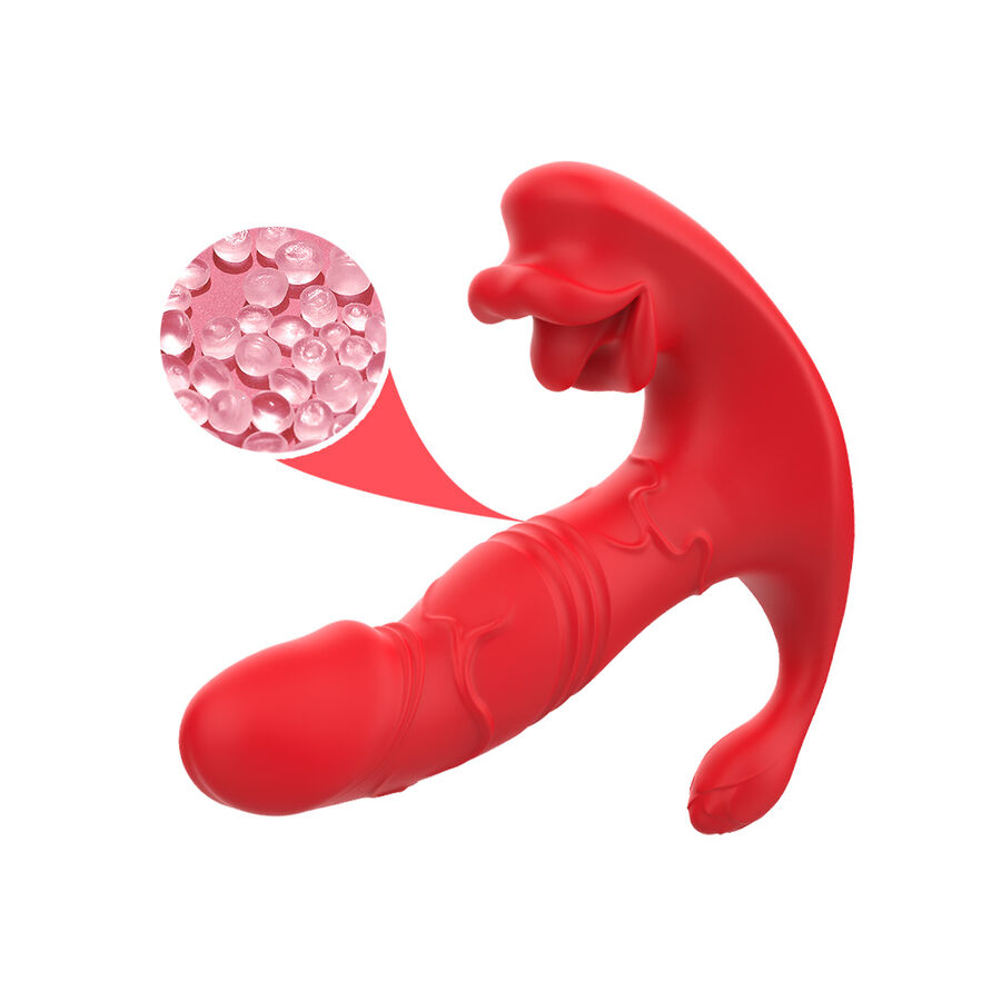ARMONY - VIBRADOR ANAL CALCINHA C E ESTIMULADOR DO PONTO G CONTROLE REMOTO VERMELHO - Image 6