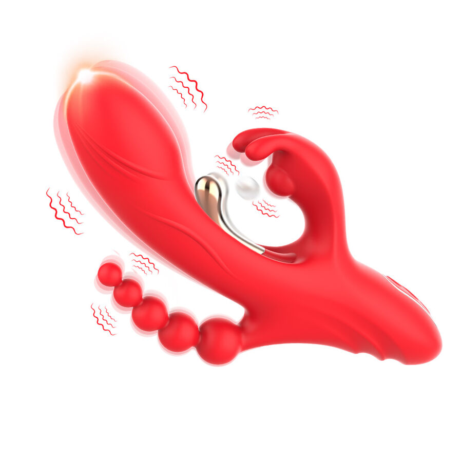 ARMONY - ESTIMULADOR DE PONTO G E CLITÓRIS VIBRADOR VERMELHO - Image 4