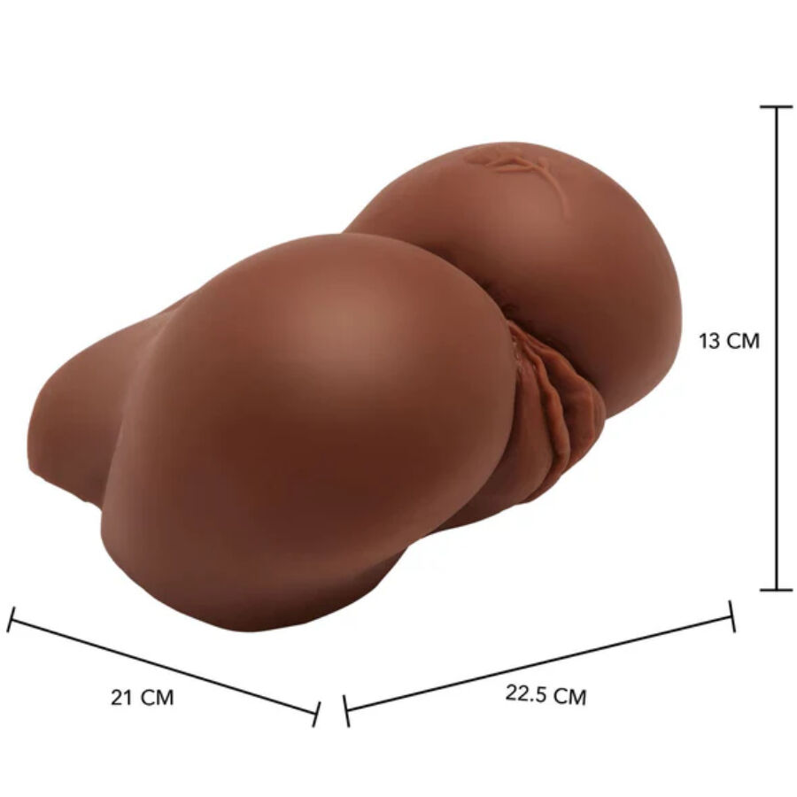 ACT - MASTURBADOR REALÍSTICO BIG ASS COM VIBRADOR MARROM - Image 3