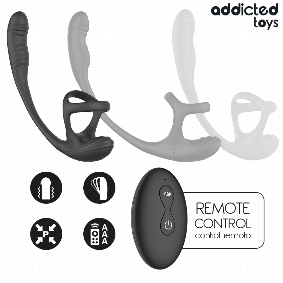 ADDICTED TOYS - PLUG ANAL COM VIBRAÇÃO, OSCILAÇÃO 360º E ESTIMULADOR DE TESTÍCULOS - Image 5