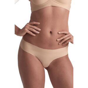 BYE-BRA - PACK 2 TANGAS INVISIBLES BEIGE Y NEGRO TALLA S