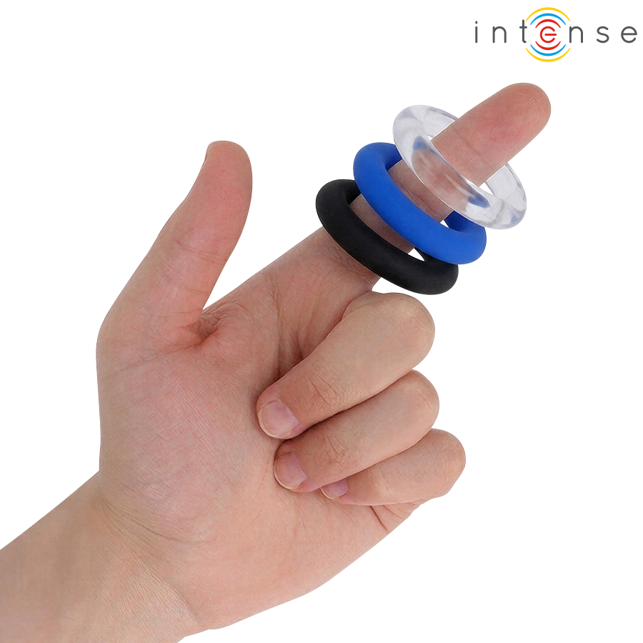 INTENSE - CONJUNTO DE 3 ANÉIS PENIANOS EM CORES VARIADAS - Image 2