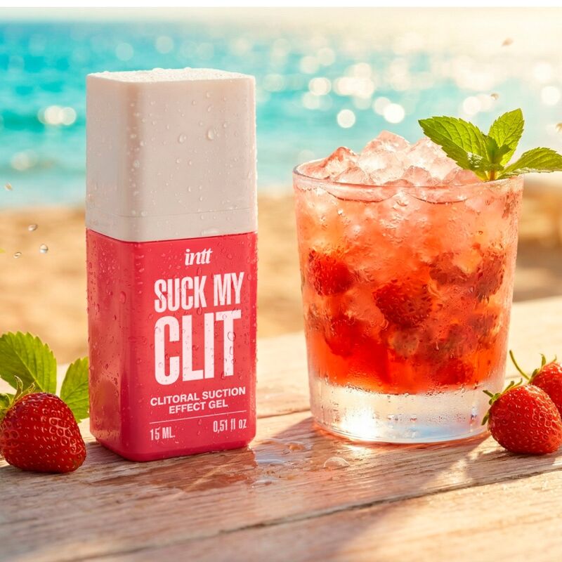 INTT - SUCK MY CLIT GEL COM EFEITO DE SUCÇÃO MORANGO SILVESTRE 15 ML - Image 6