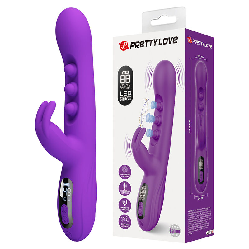 PRETTY LOVE - VIBRADOR SABIEN RABBIT COM ESTIMULAÇÃO POR TOQUE E LED ROXO - Image 2
