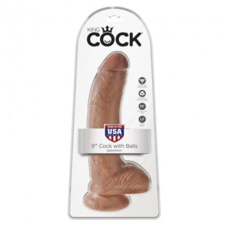 KING COCK - DILDO REALISTA COM TESTÍCULOS 22,8 CM - Image 5