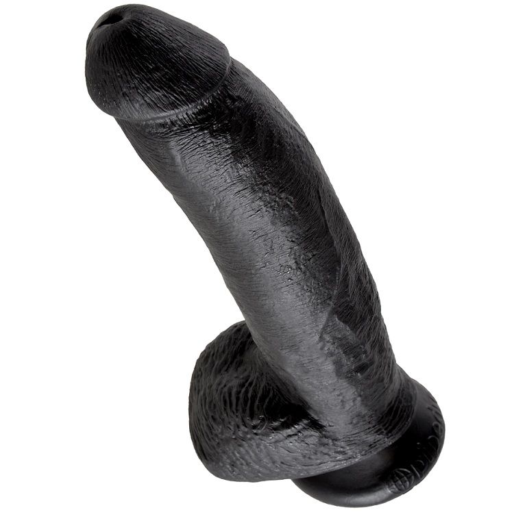KING COCK - DILDO PRETO COM BOLAS 22.9 CM - Image 2
