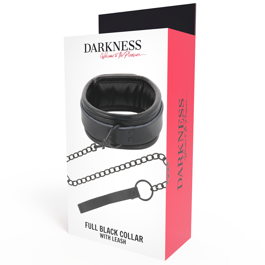 DARKNESS - BLACK NECKLACE WITH CHAIN - Image 5