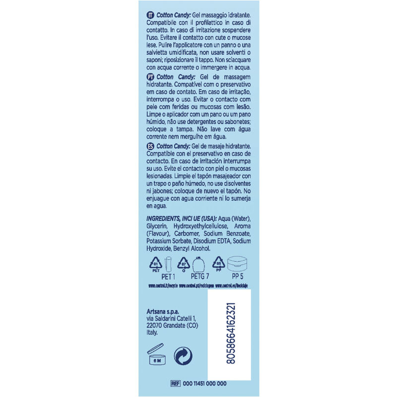 CONTROL - GEL DE MASSAGEM ALGODO DOCE 3 EM 1 200 ML - Image 2
