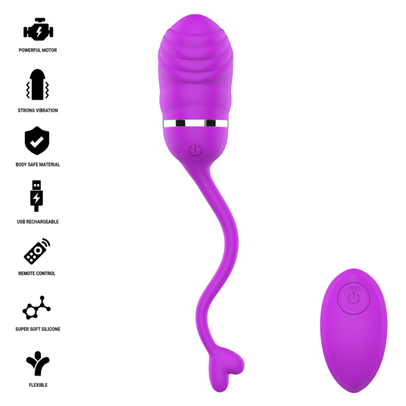 INTENSE - SOOKIE OVO VIBRATÓRIO COM CONTROLE REMOTO ROXO
