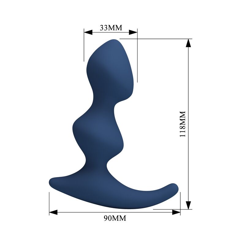 MR PLAY - PLUG ANAL AZUL ERGONÔMICO - Image 5
