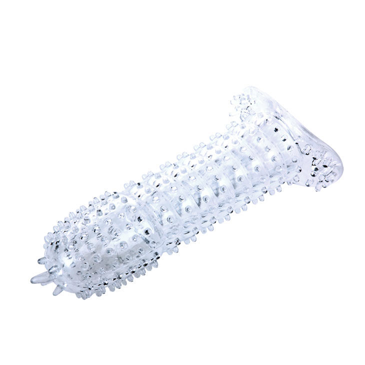 BAILE - BAINHA PARA PÉNIS COM PONTOS ESTIMULANTES ROXO 14 CM - Image 2