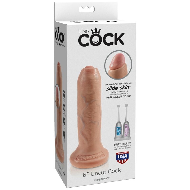 KING COCK - DILDO REALÍSTICO CARNE SEM CORTES 15 CM - Image 4
