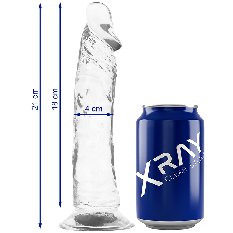 X RAY - ARNÊS + DILDO TRANSPARENTE 21 CM -O- 4 CM - Image 3