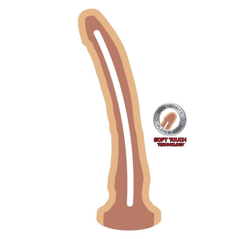 GET REAL - DONG DUAL DENSIDADE PELE 23,5 CM - Image 2