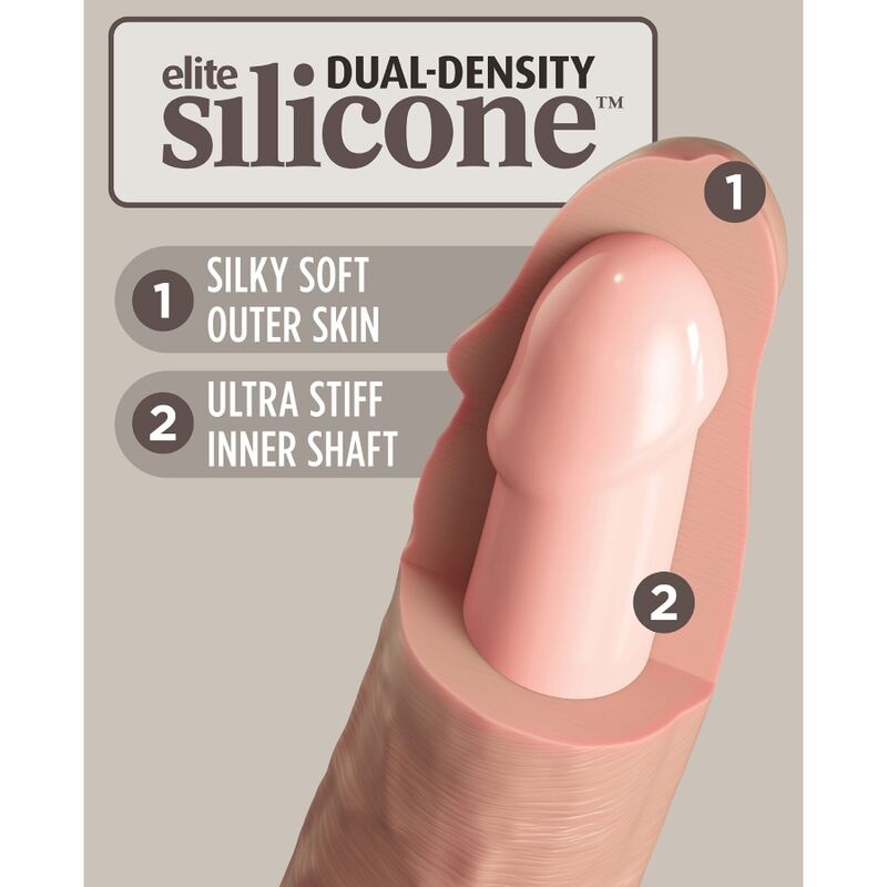 KING COCK - ELITE DILDO SILICONE REALISTA 28 CM - Image 4