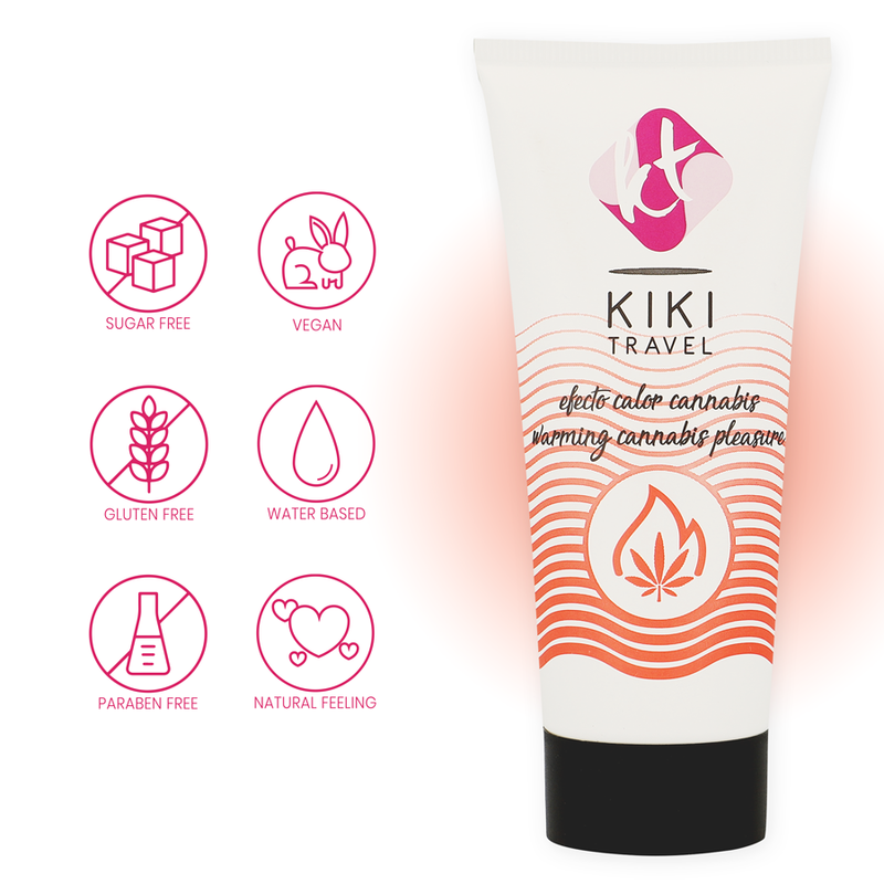 KIKÍ TRAVEL - CANNABIS LUBRIFICANTE DE EFEITO QUENTE 50 ML - Image 4