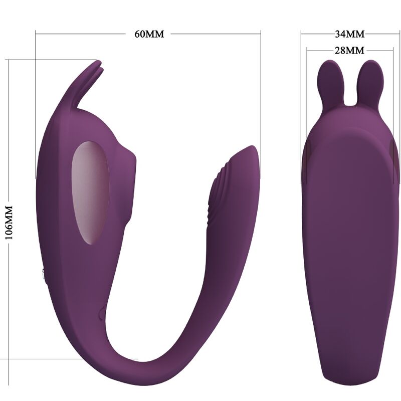 PRETTY LOVE - ESTIMULADOR E VIBRADOR SHEY APLICATIVO GRATUITO LONGA DISTÂNCIA ROXO - Image 6