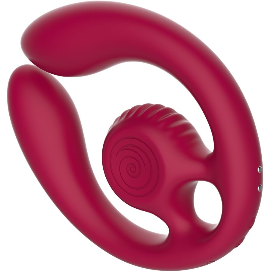 SNAIL VIBE - GIZI DUO ESTIMULADOR DE CASAIS COM CONTROLE REMOTO BURGUNDY - Image 3