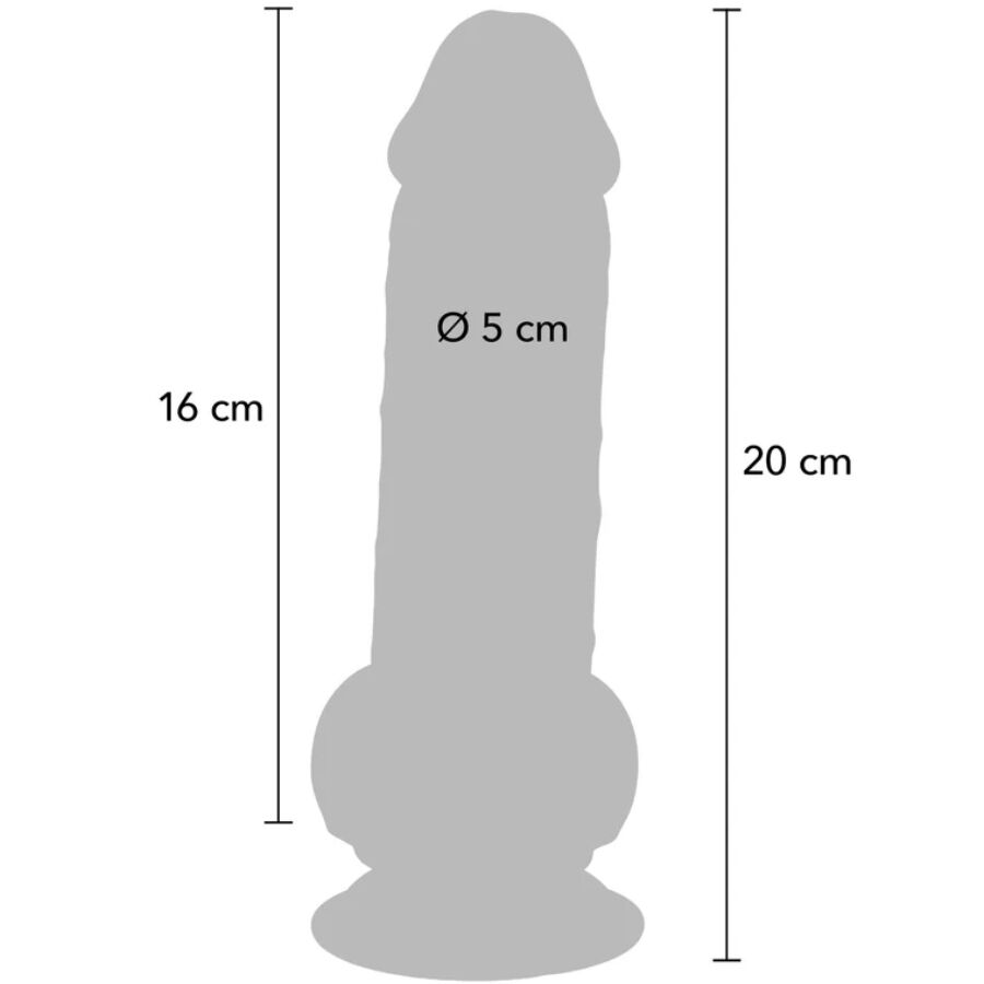 GET REAL - PÊNIS REALISTA DE LUXO COM TESTÍCULOS EXTRA GROSSOS DE 20 CM - Image 4
